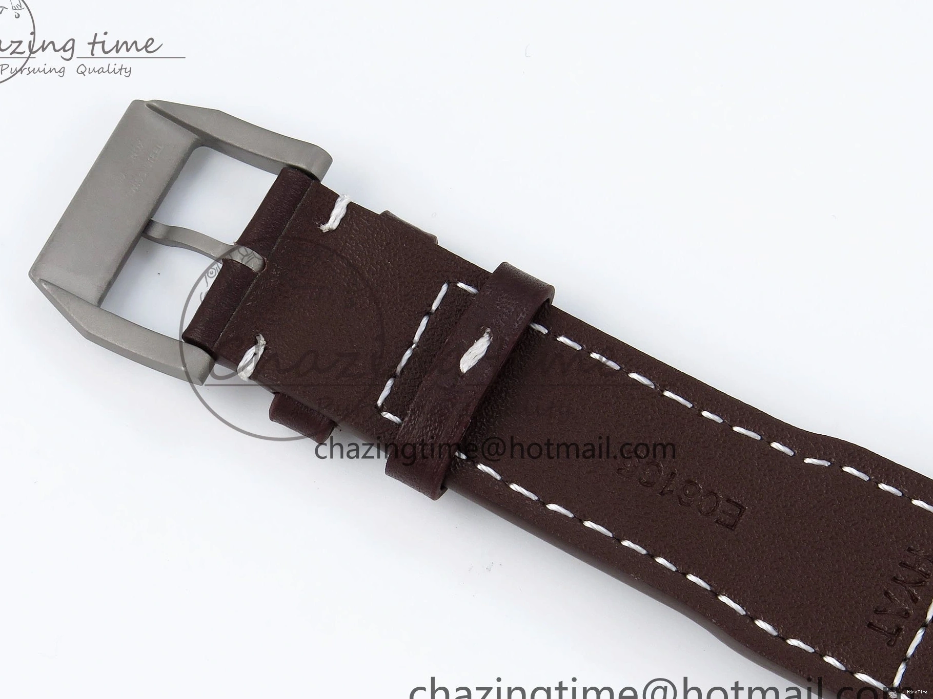 MIROTIME 0515 Pilot Mark XVIII Titanium BLSF 1:1 Best Edition Black Dial on Brown Leather Strap MIYOTA Popular 7020
